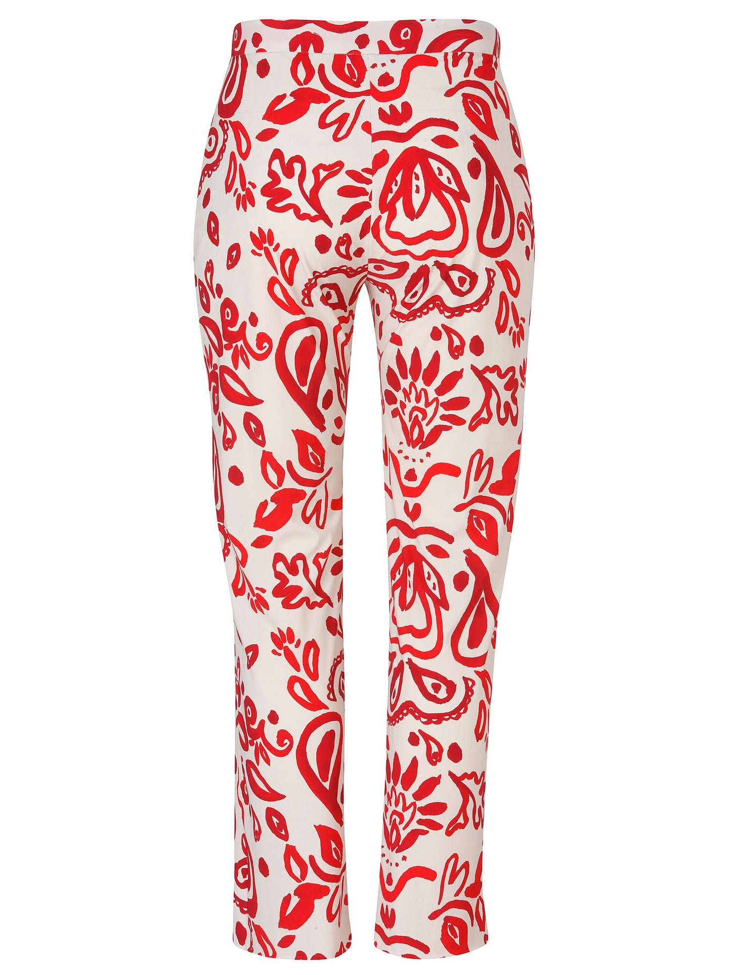 Frapp Pantalon Print Rood/Beige