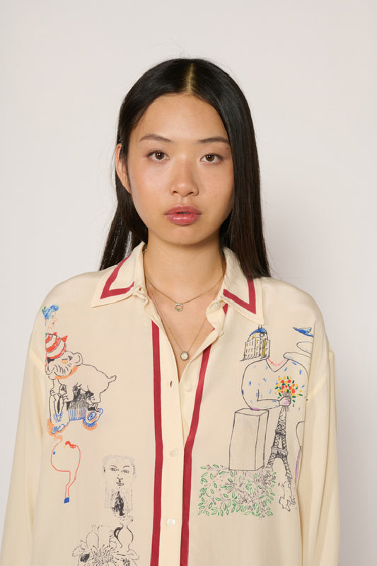 MII Blouse Print
