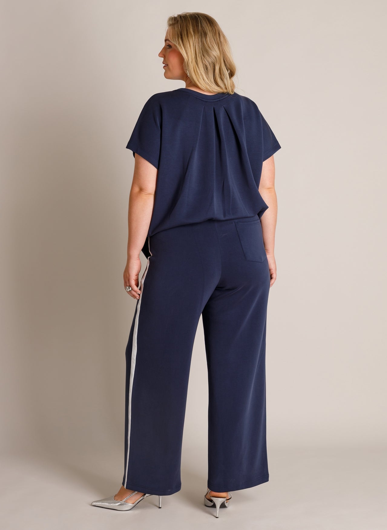 Yest Pantalon Blauw Streep