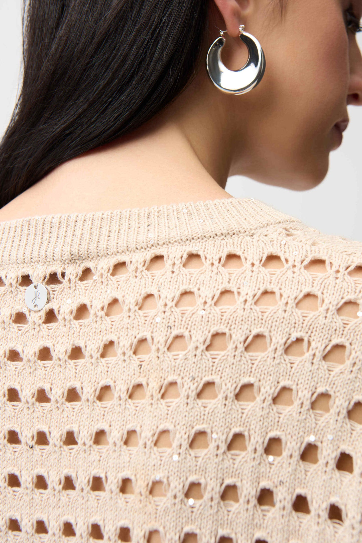 Joseph Ribkoff Pull Beige Glitter