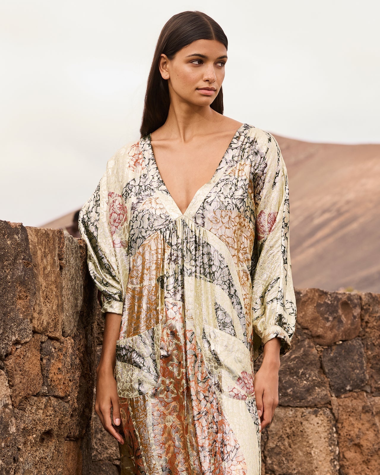 Mes Demoiselles Kleed Lang Print