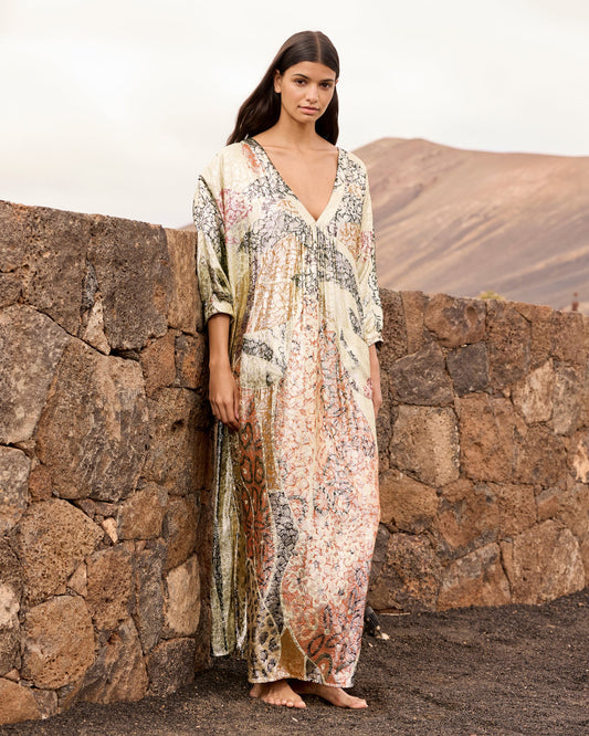 Mes Demoiselles Kleed Lang Print