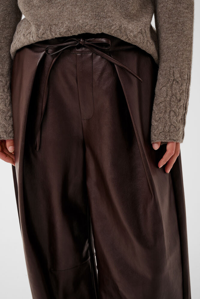 Culture Pantalon Ecoleder Bruin