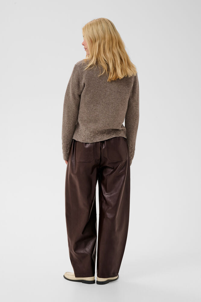Culture Pantalon Ecoleder Bruin
