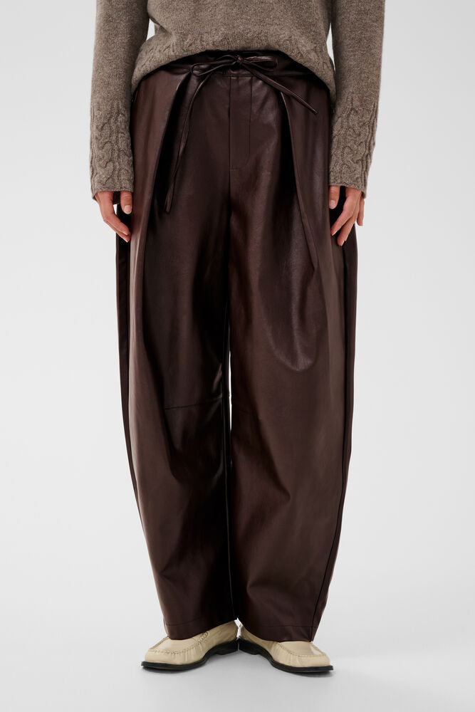 Culture Pantalon Ecoleder Bruin