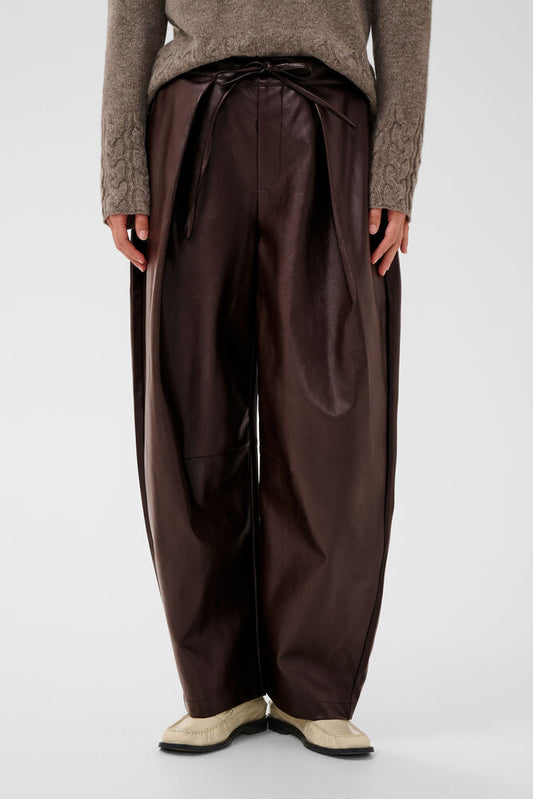 Culture Pantalon Ecoleder Bruin