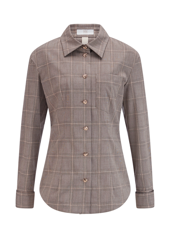 Riani Blazer Ruit Beige