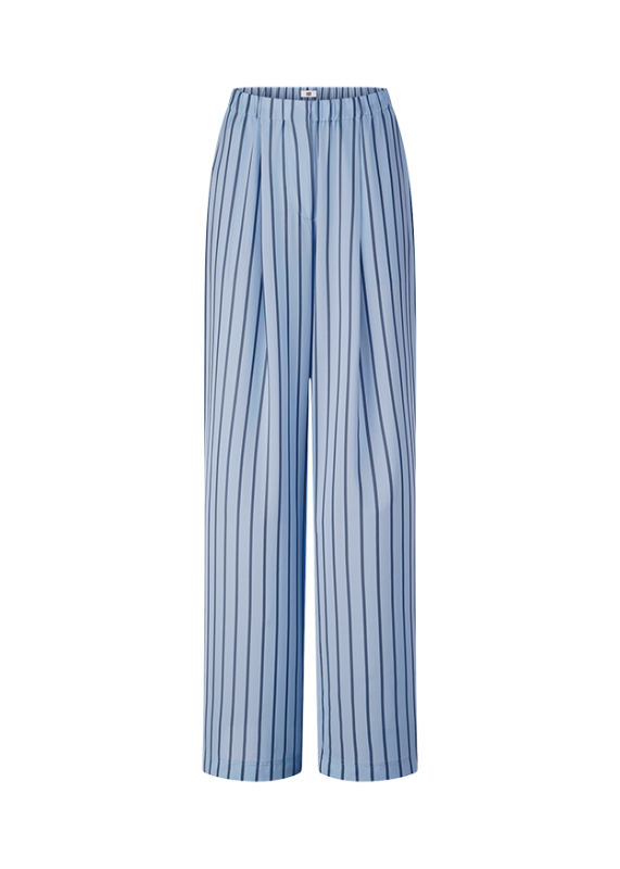 Riani Pantalon Streep Lichtblauw