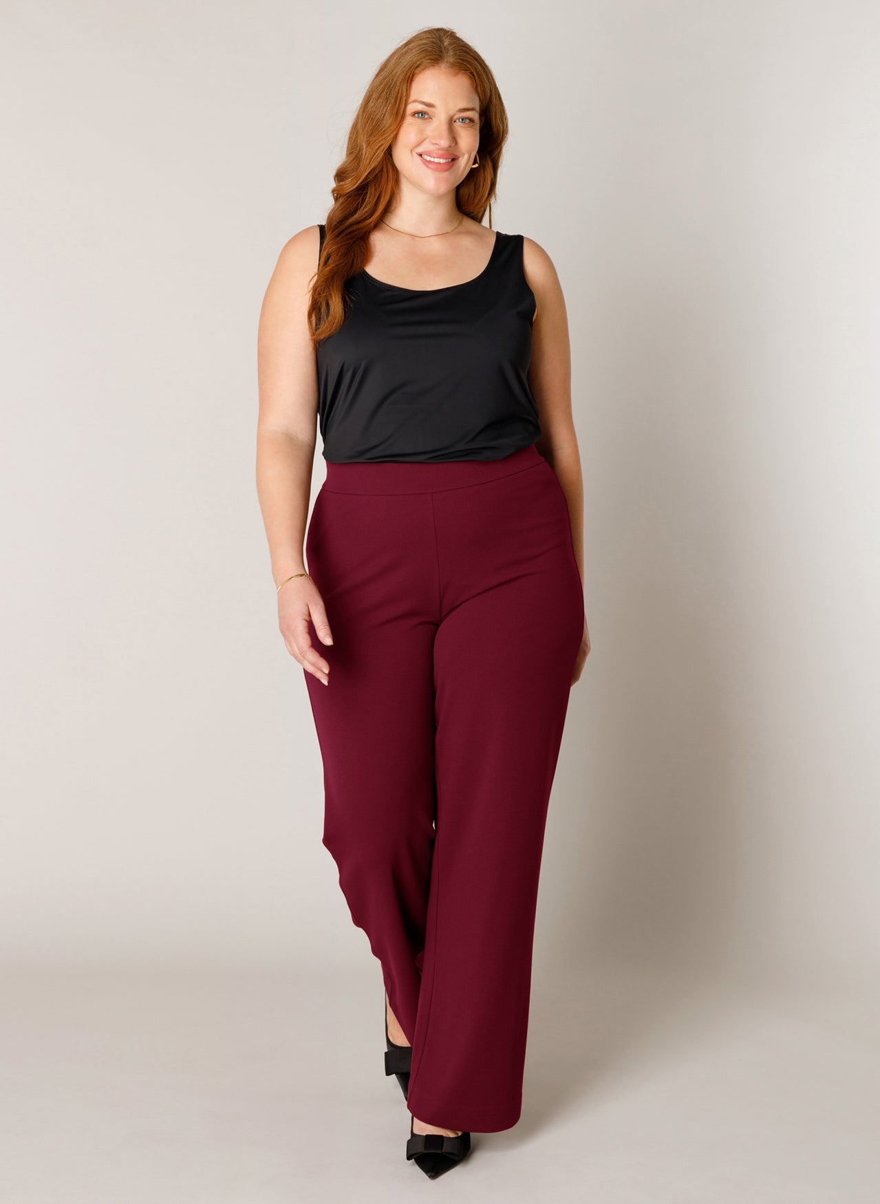 Base Level Pantalon Arah Bordeaux