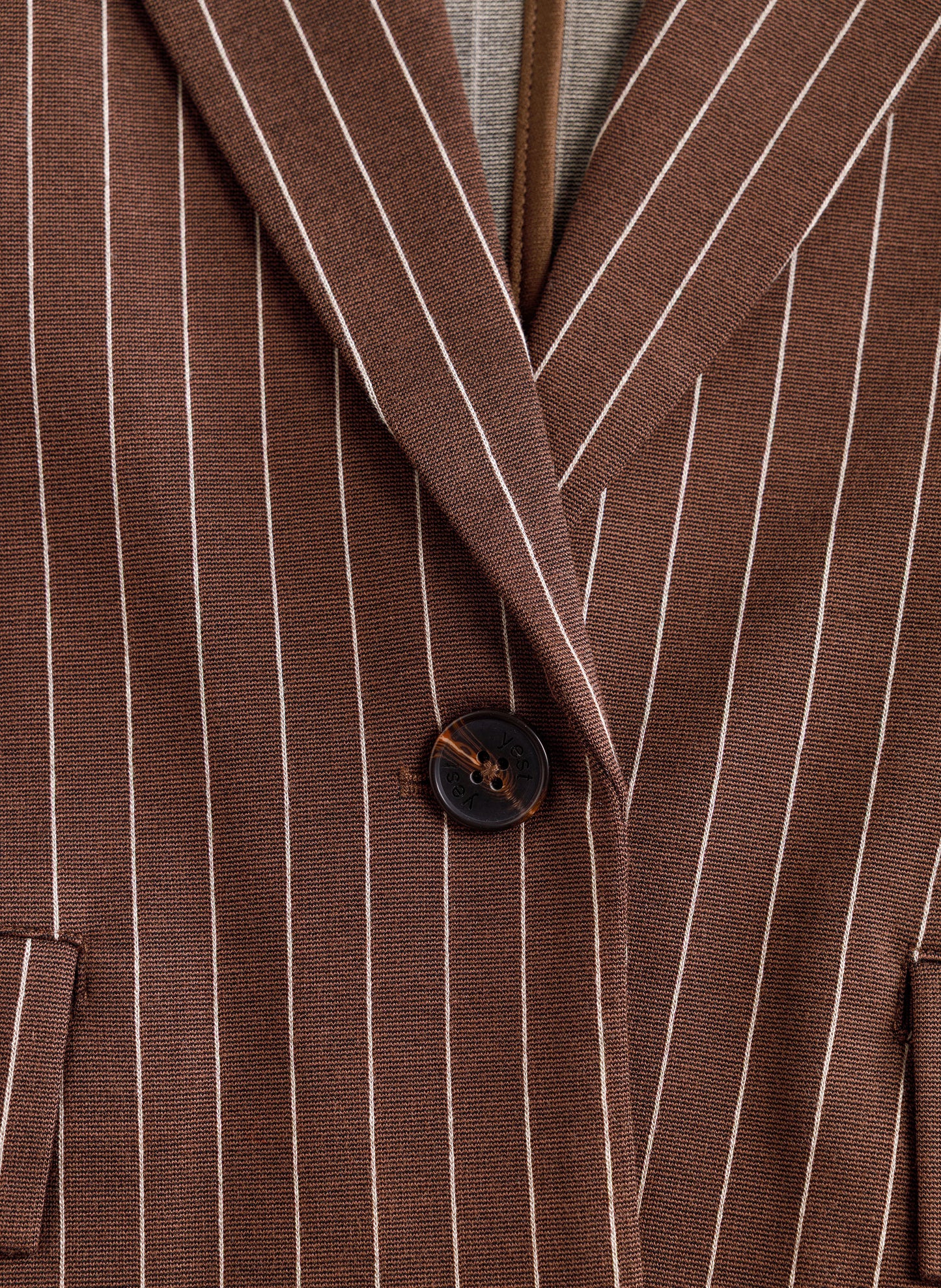 Yest Blazer Streep Bruin