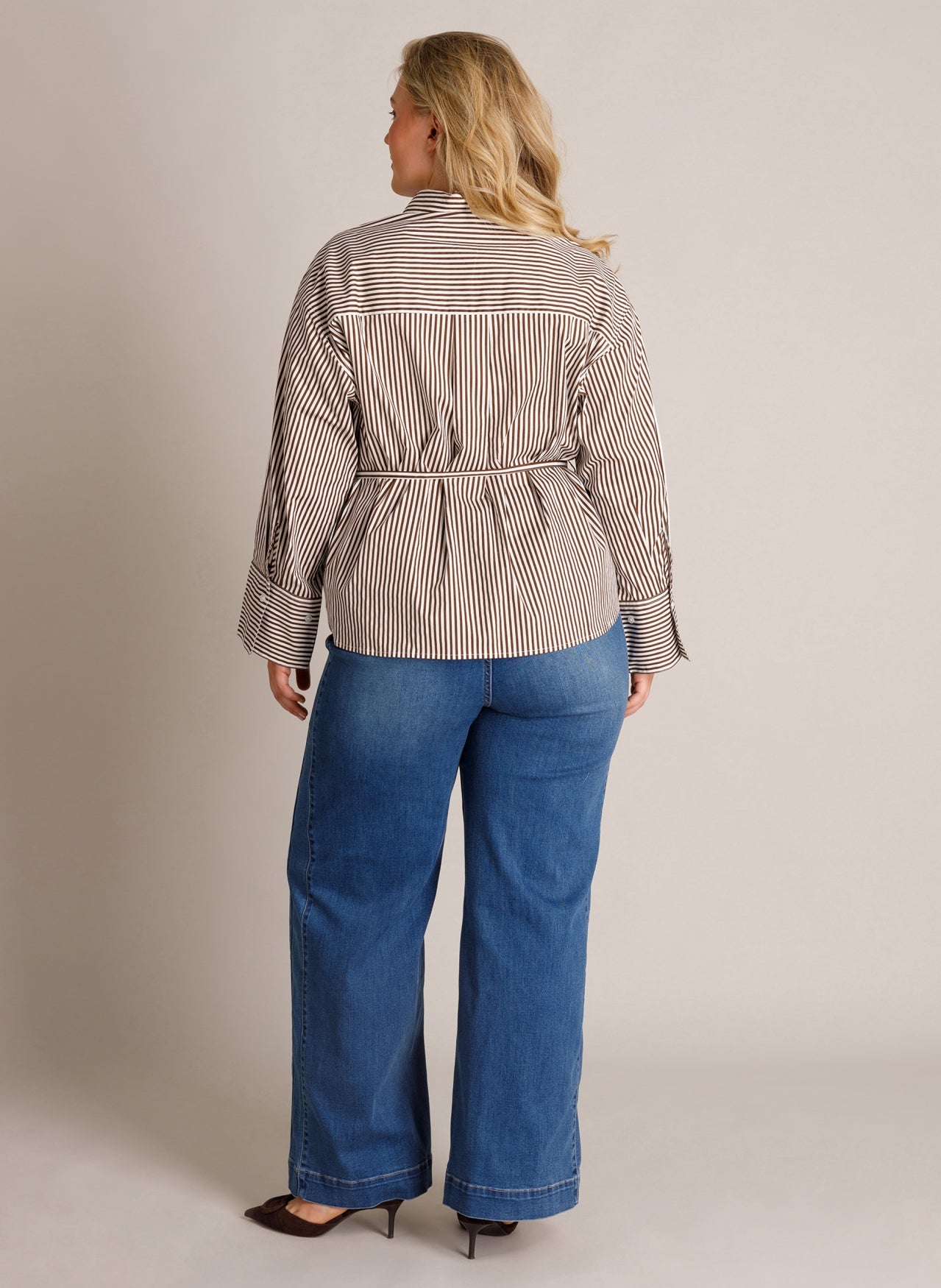 Yest Blouse Streep Bruin