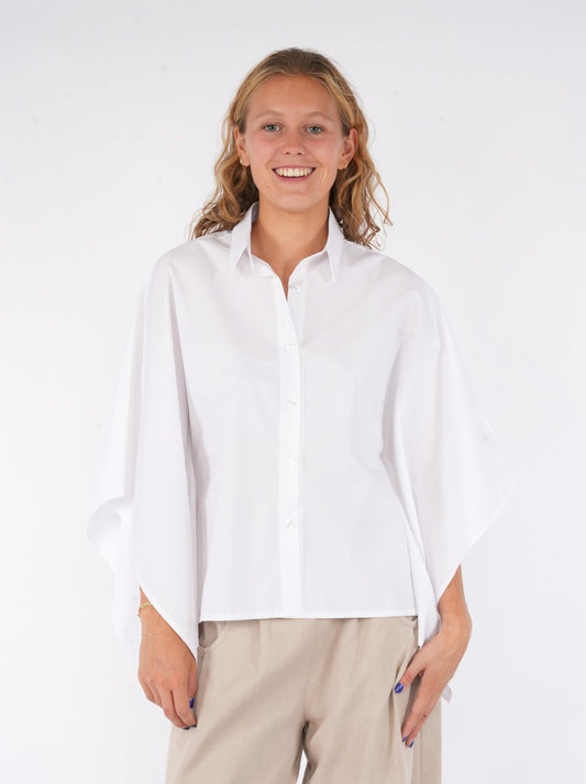 Black Rose Blouse Wit