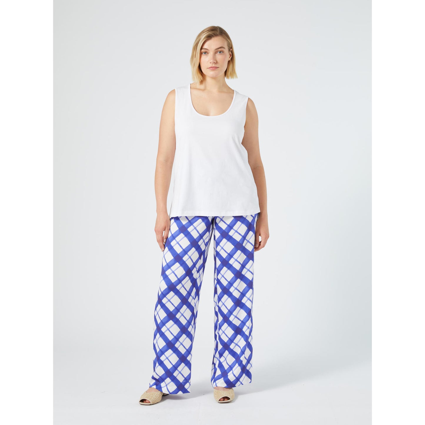 Persona By MR Pantalon Print Blauw