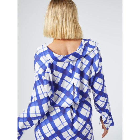 Persona By MR Kleed Lang Print Blauw
