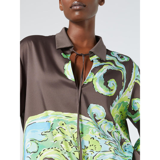 Marina Rinaldi Blouse Print Bruin