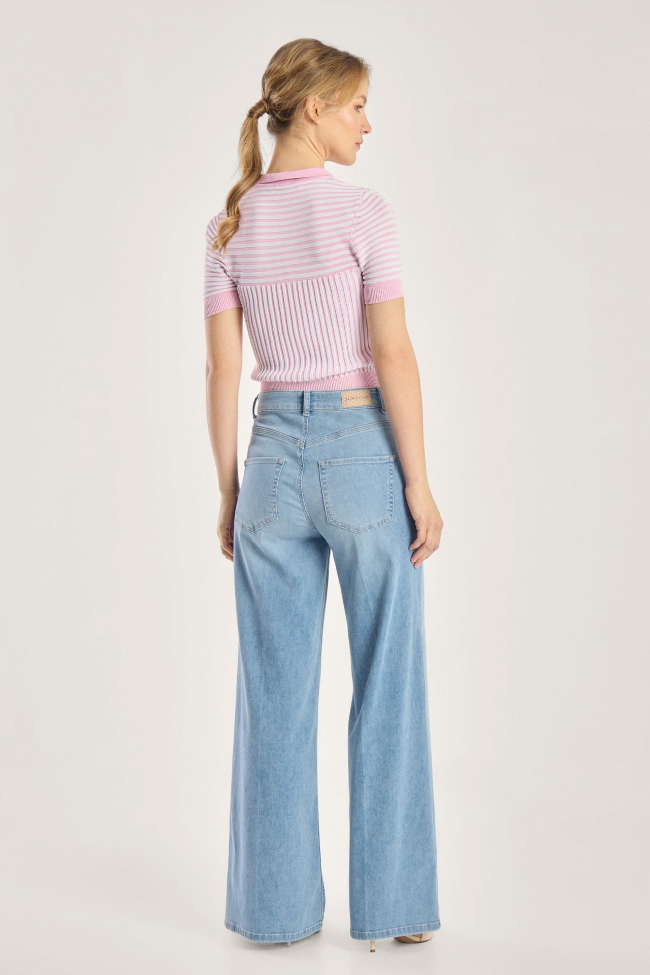 Seductive Pantalon Jeans Blauw