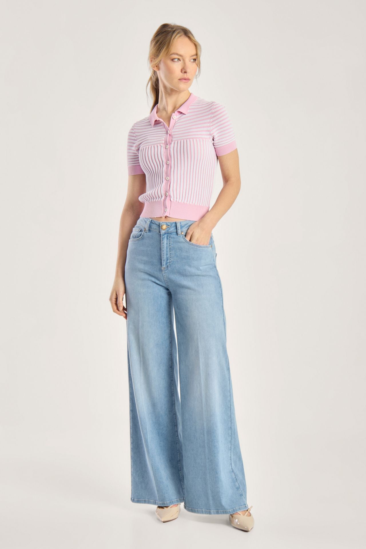 Seductive Pantalon Jeans Blauw
