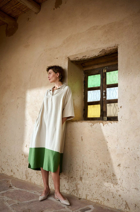 Mayerline Kleed Beige/Groen