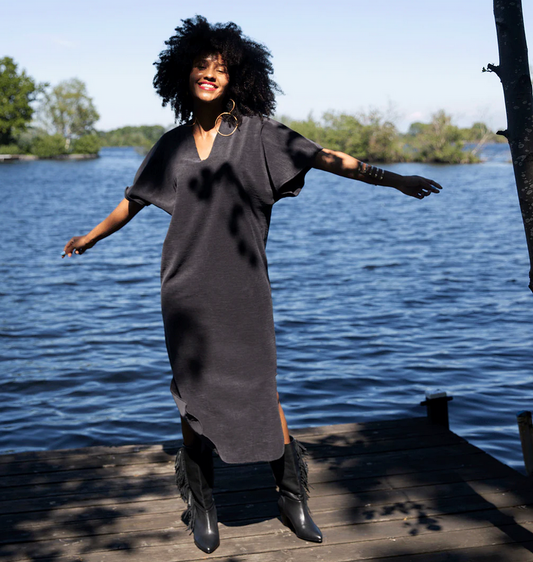 Speezy's Kaftan Jet Zwart