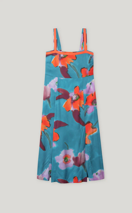 Luisa Cerano Open Kleed Lang Print