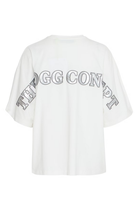 TheJoggConcept Tshirt Ecru/Zilver