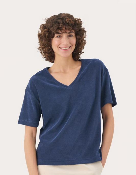 Part Two Tshirt Badstof Blauw