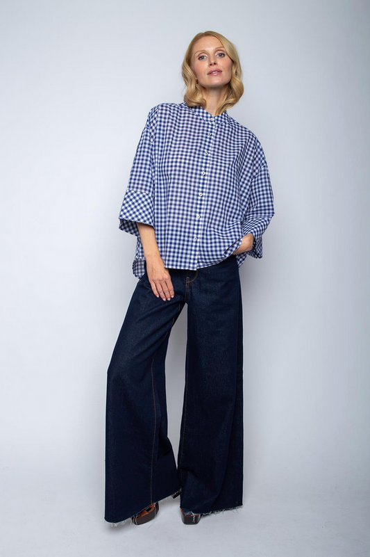 Emily Blouse Print Ruit