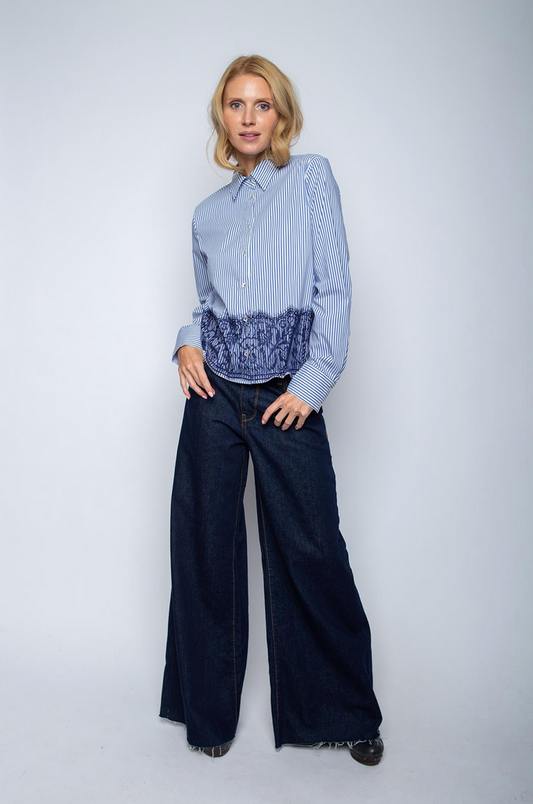 Emily Blouse Streep Kant Kort