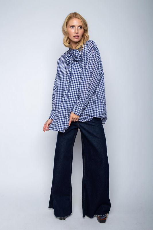 Emily Blouse Print Ruit
