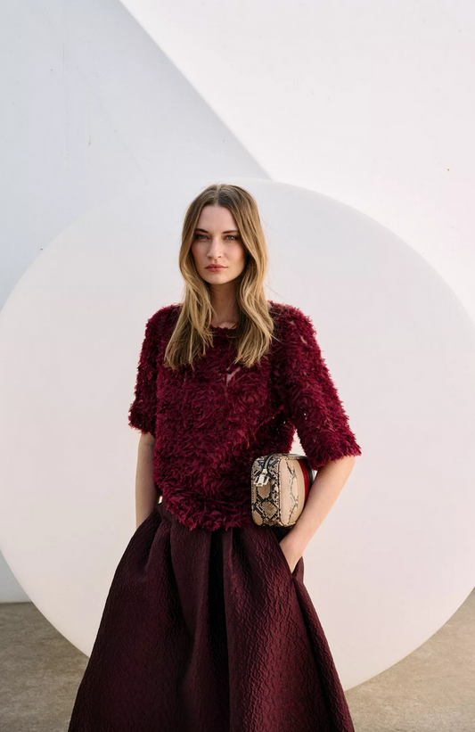 Améline Blouse Bordeaux
