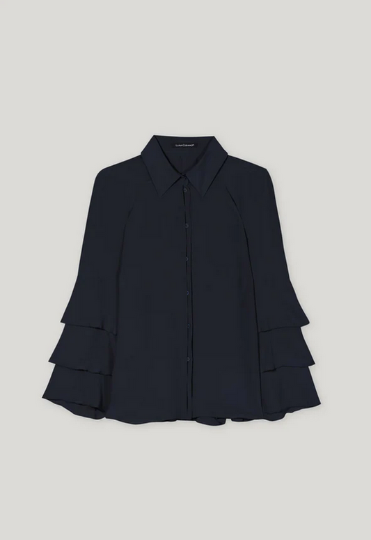 Luisa Cerano Blouse Donkerblauw