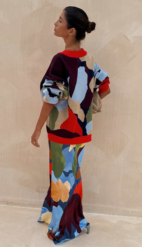 NFD Cardigan Print