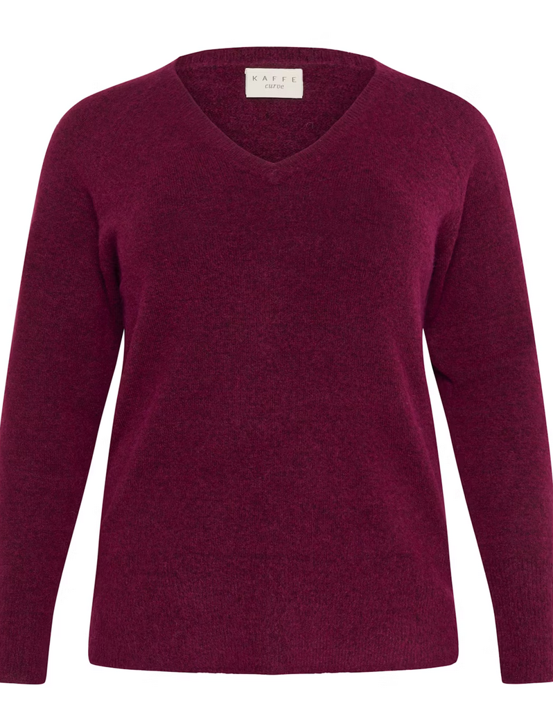 Kaffe Curve Pull Bordeaux