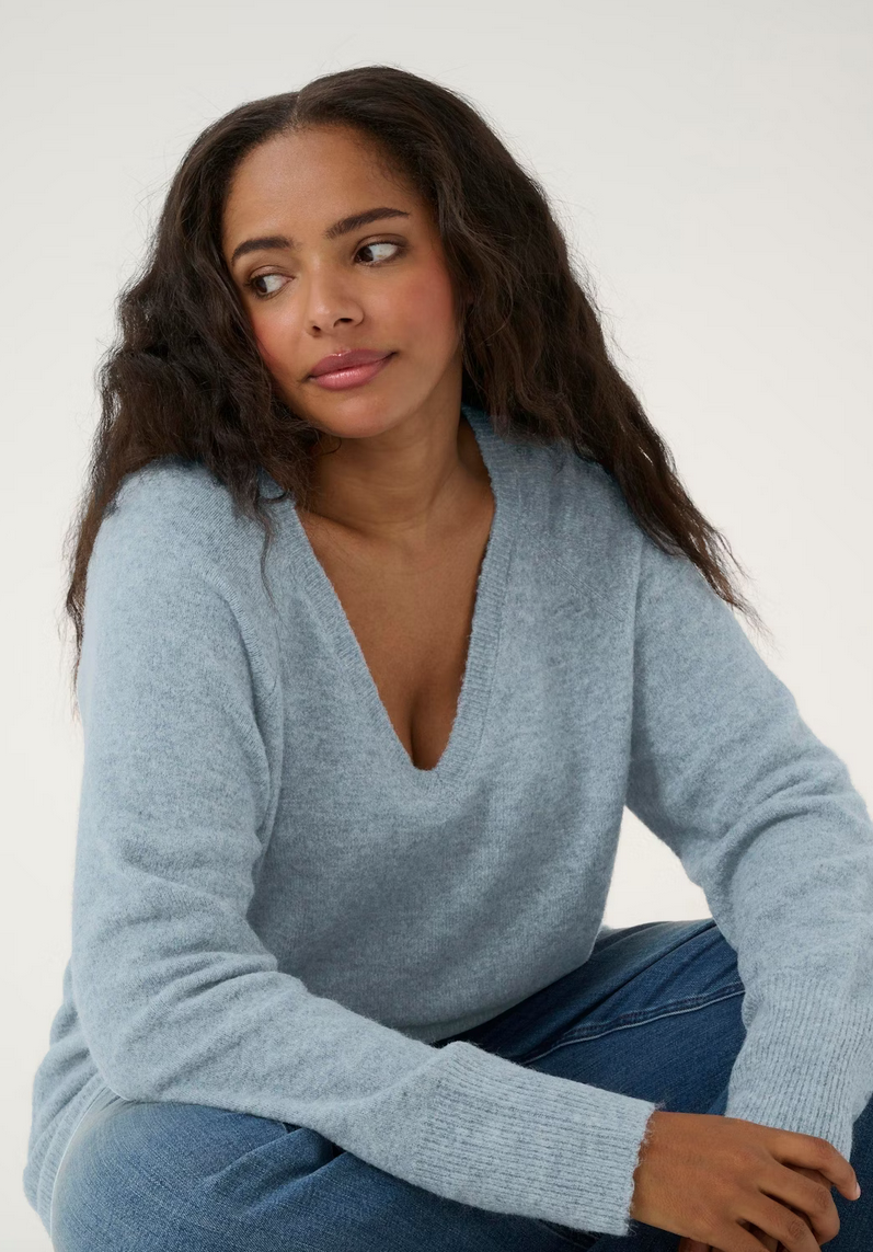 Kaffe Curve Pull Blauw