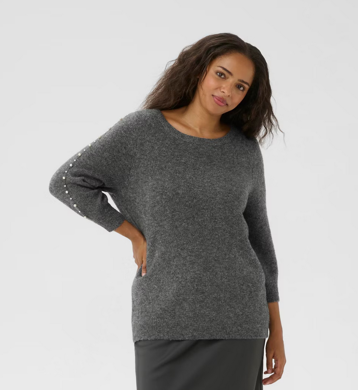 Kaffe Curve Pull Grijs