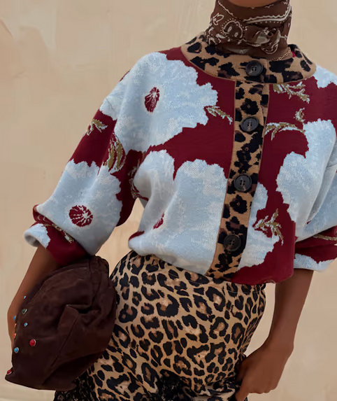 NFD Cardigan Print