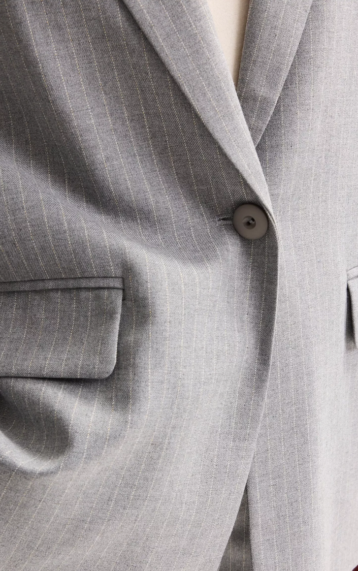 Améline Blazer Streep Grijs