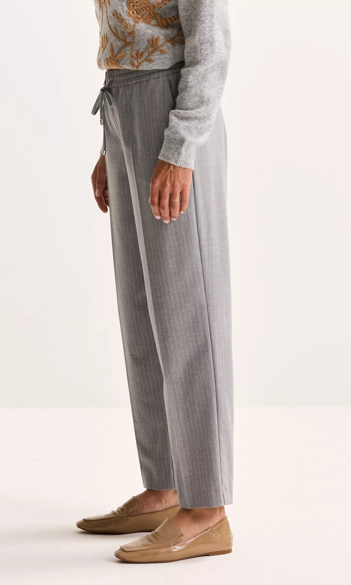 Améline Pantalon Streep Grijs