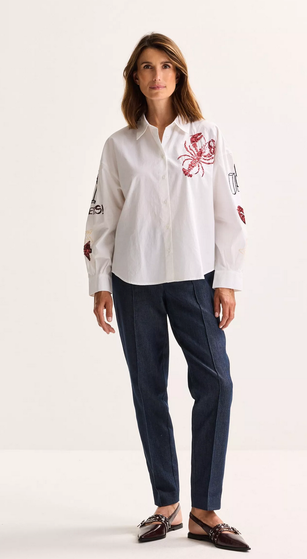 Mayerline Blouse Wit Print