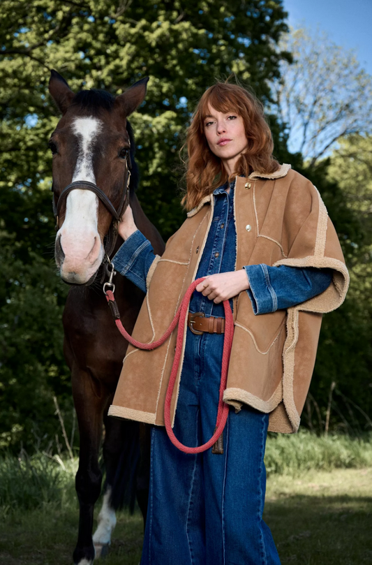 Améline Blouse Jeans Blauw