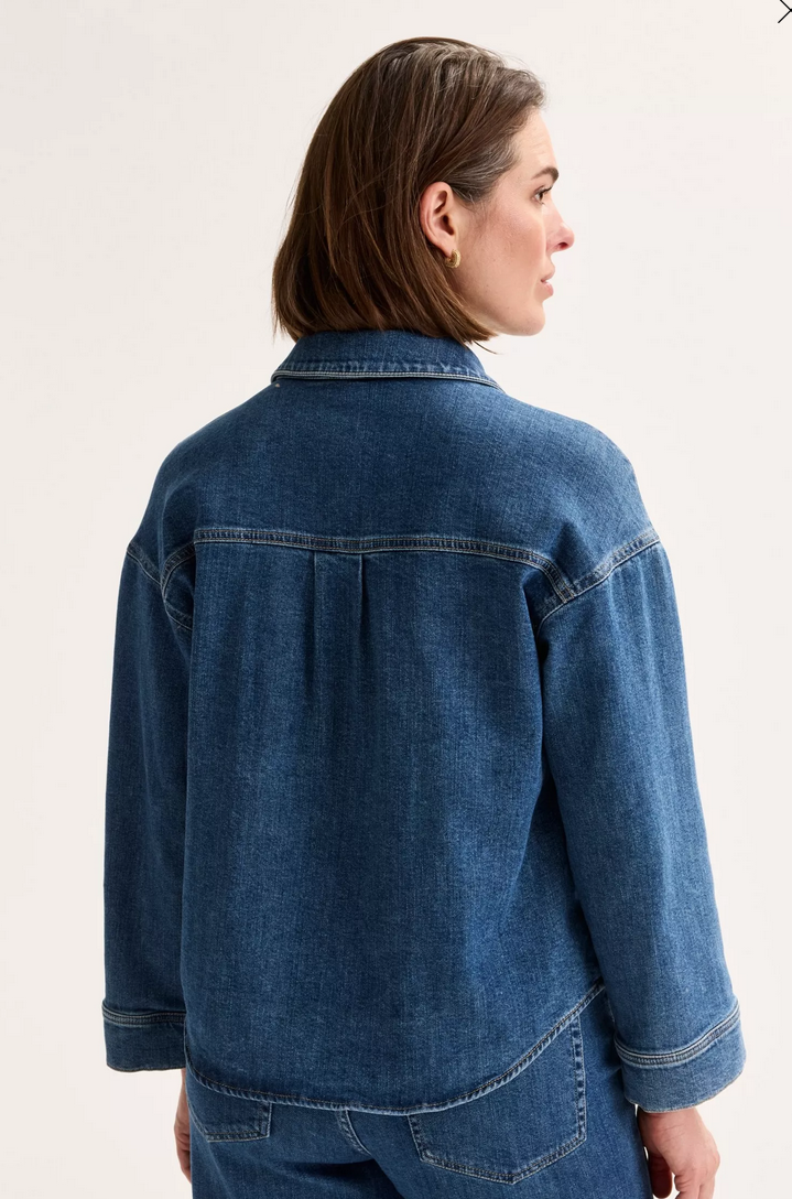 Améline Blouse Jeans Blauw