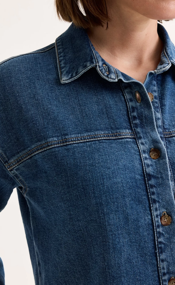 Améline Blouse Jeans Blauw