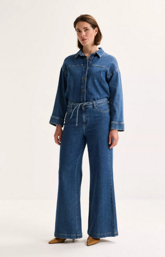 Améline Pantalon Jeans Blauw