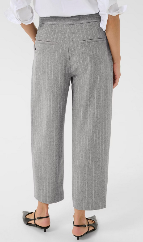 Part Two Pantalon Krijtstreep Grijs