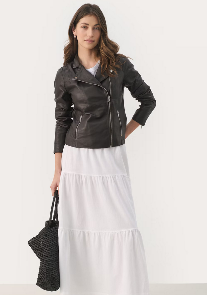 Part Two Blazer Leder Bruin