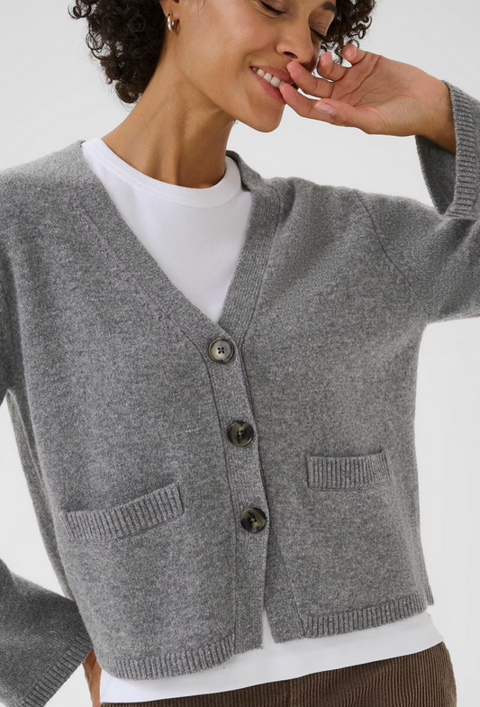 Part Two Cardigan Grijs