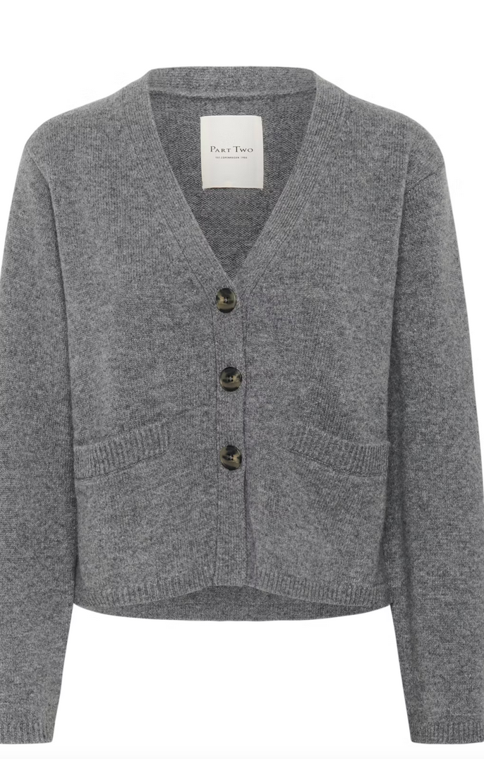 Part Two Cardigan Grijs