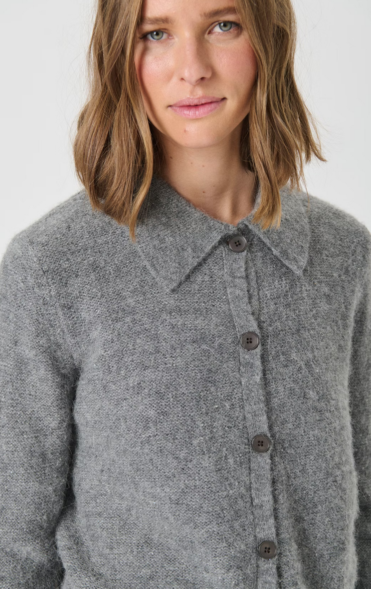 Part Two Cardigan Grijs Zilver
