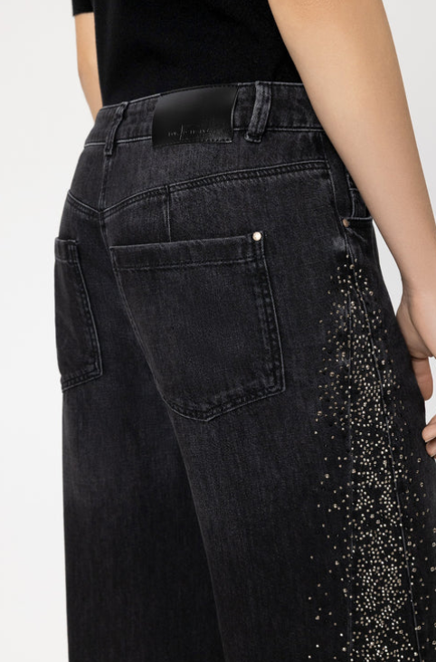 Luisa Cerano Jeans Zwart Glitter