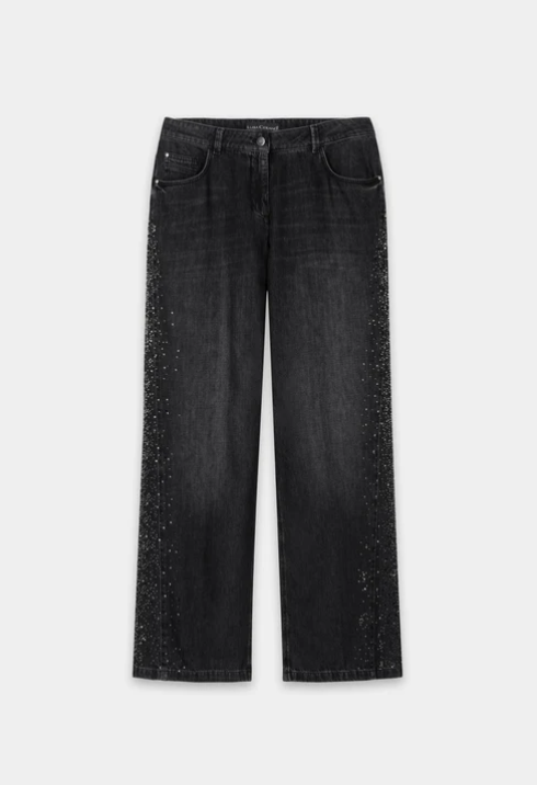 Luisa Cerano Jeans Zwart Glitter